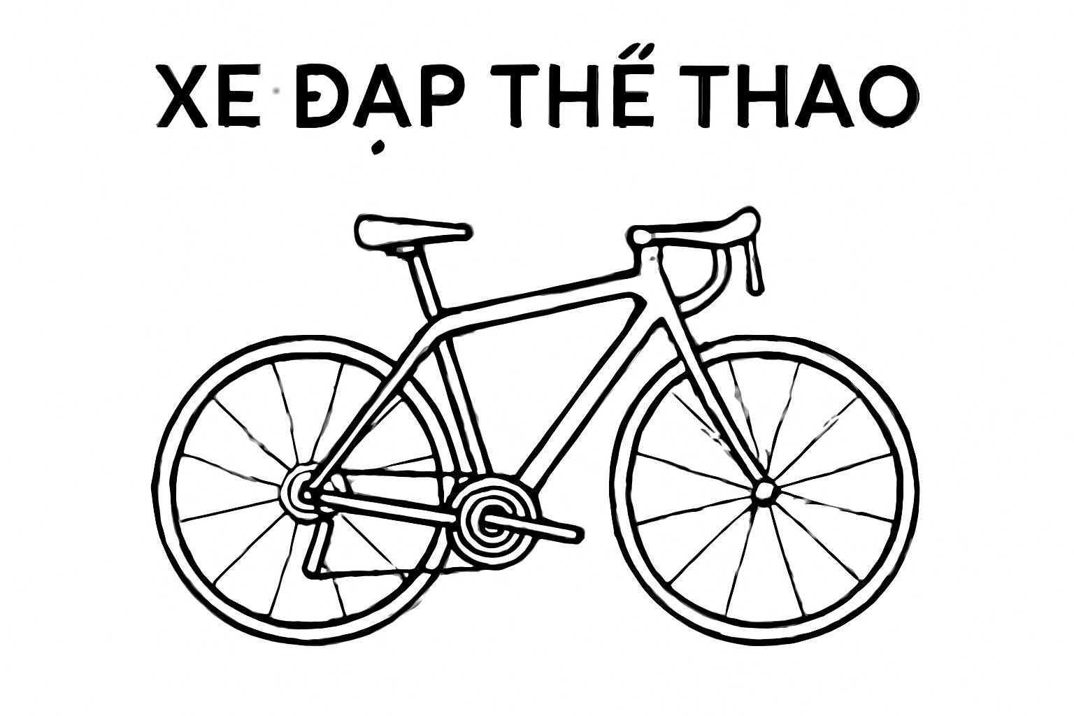 Bicycle Coloring Pages for Kids – Printable Bicycle Coloring PDF