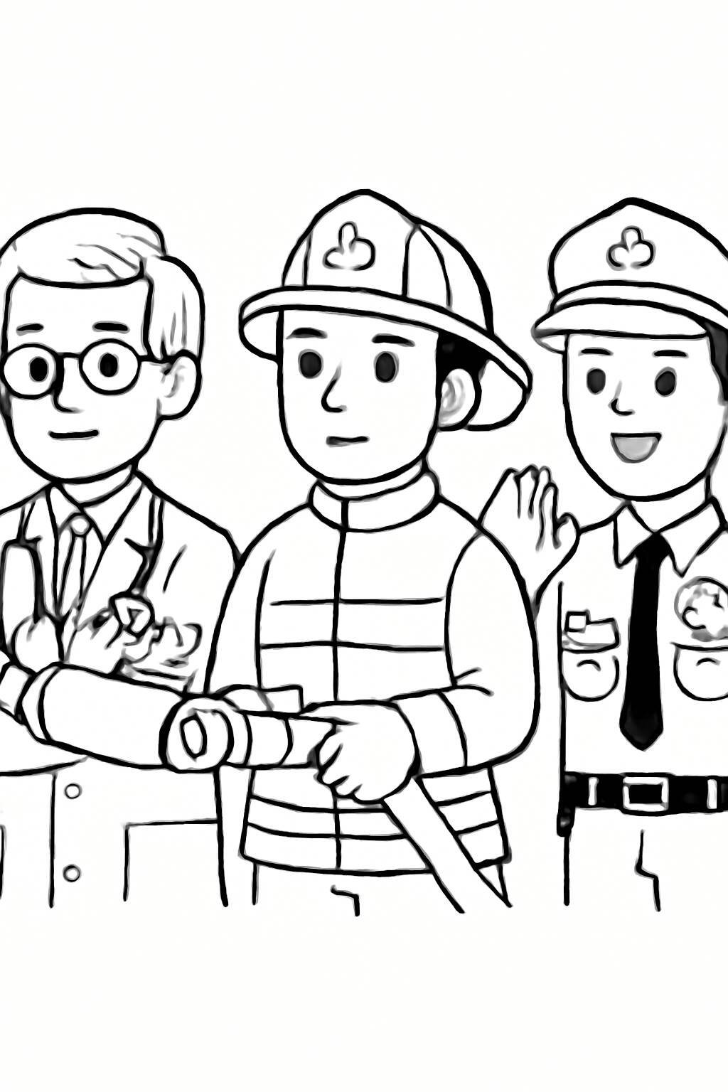 Career-Themed Coloring Page