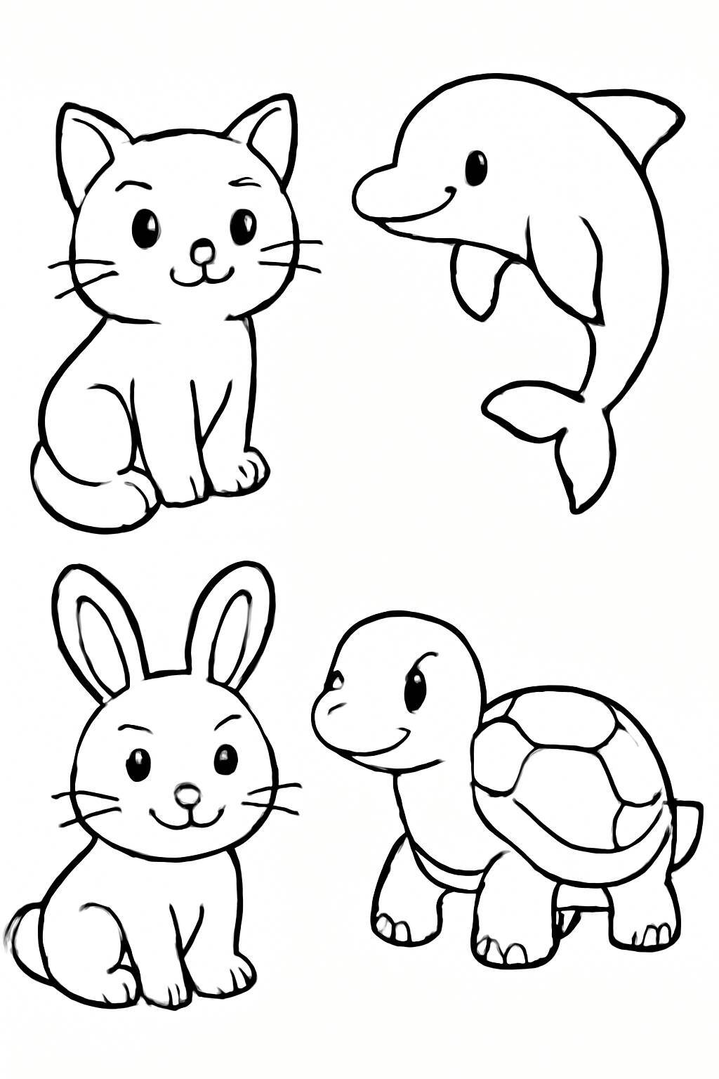 Cute Animal Coloring Page