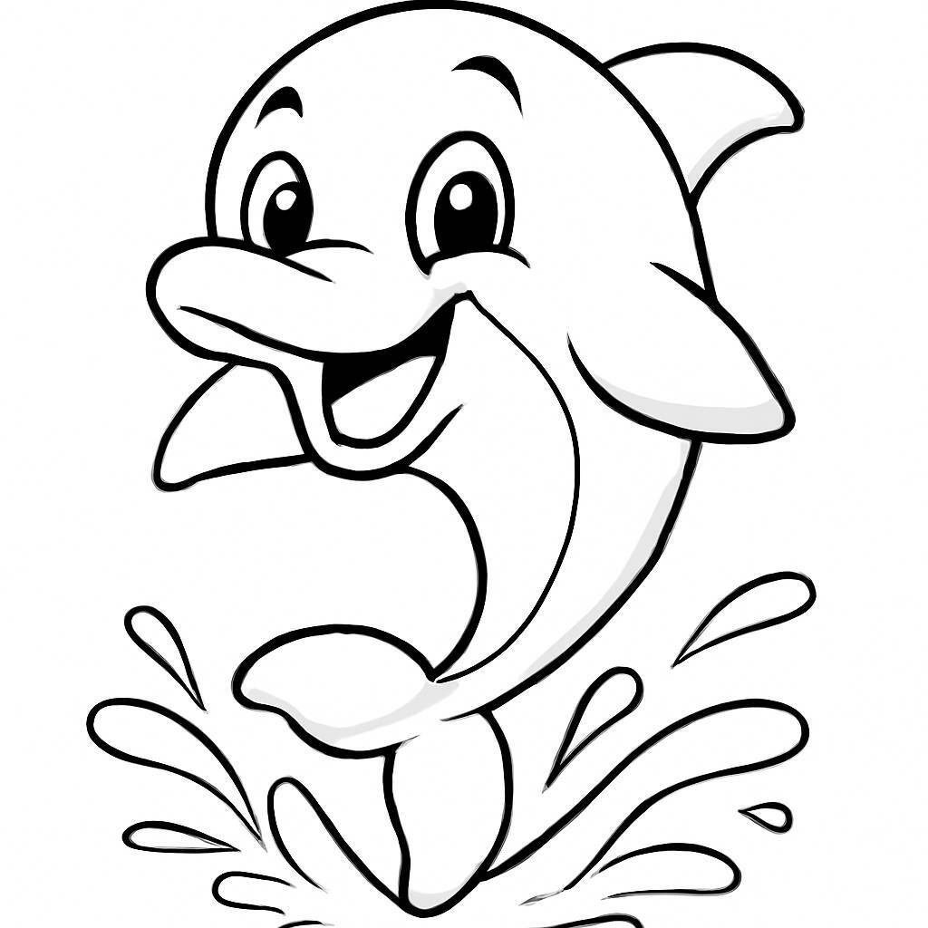 Cartoon Dolphin