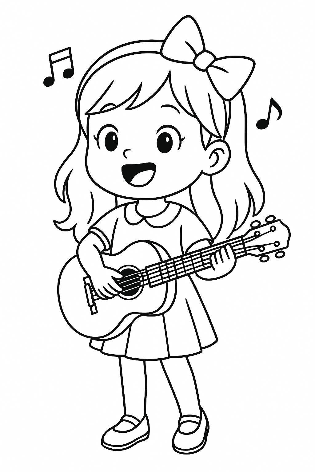 Girl Friend Coloring Pages for Kids – Free PDF Download
