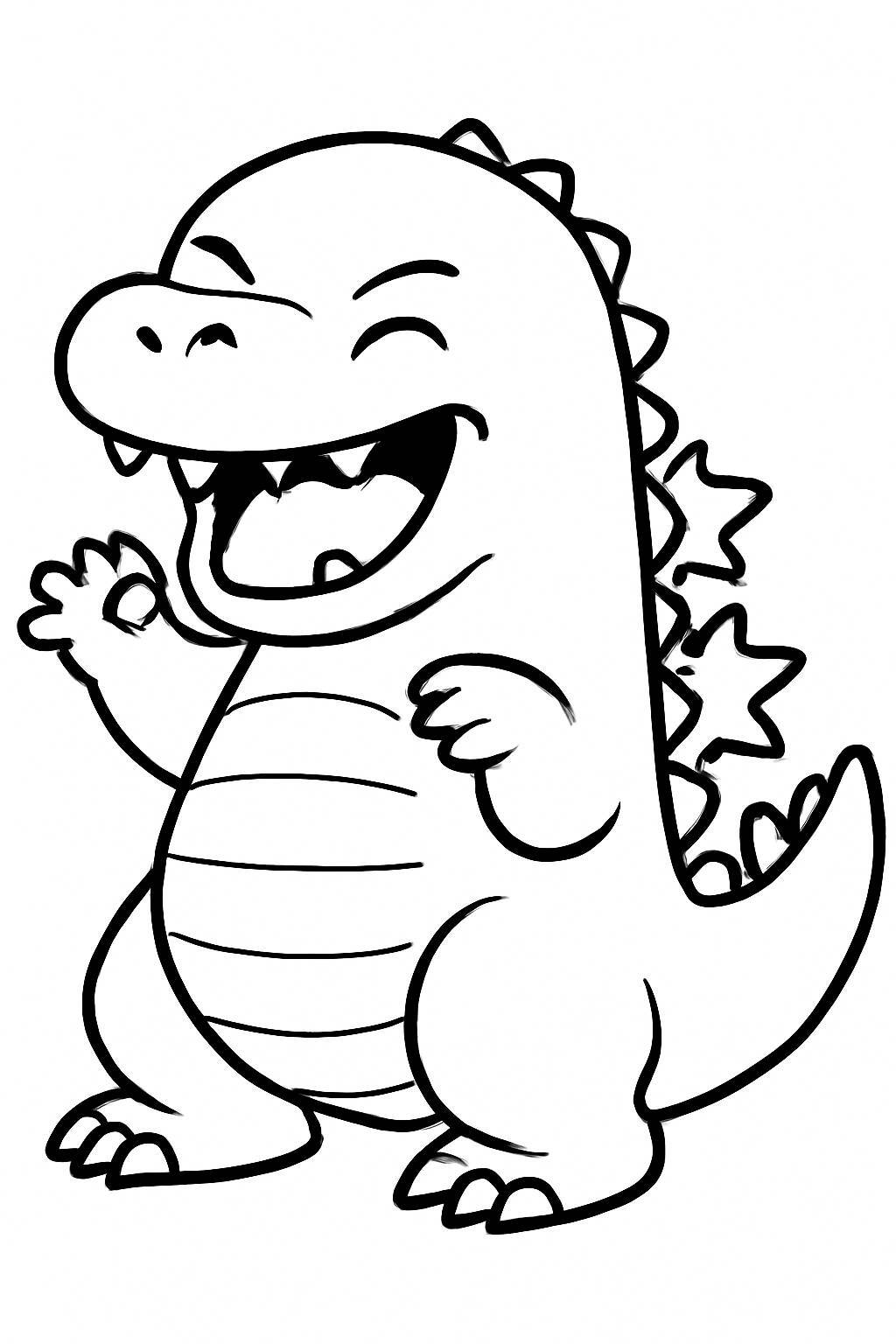Playful Godzilla