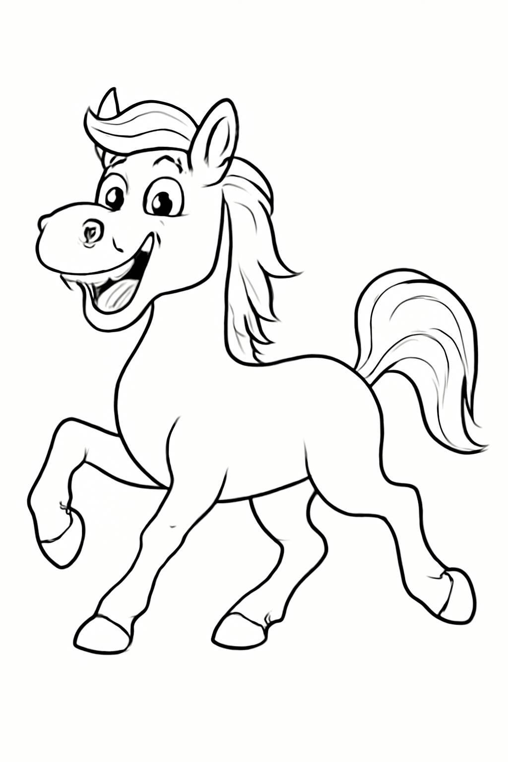 Horse Coloring Pages for Kids – Free PDF Download