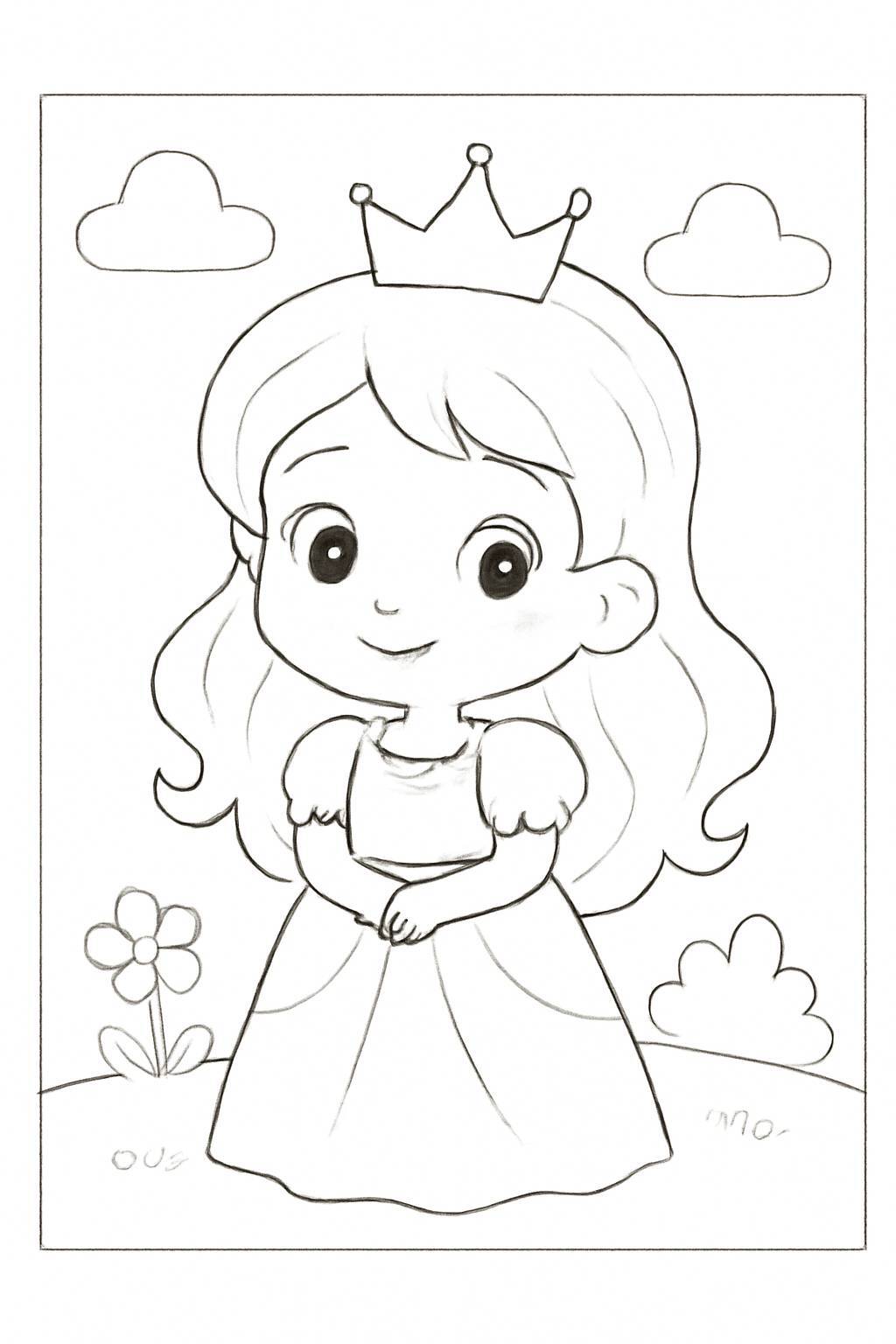 Printable Princess Coloring Pages for Kids – PDF Coloring Sheets