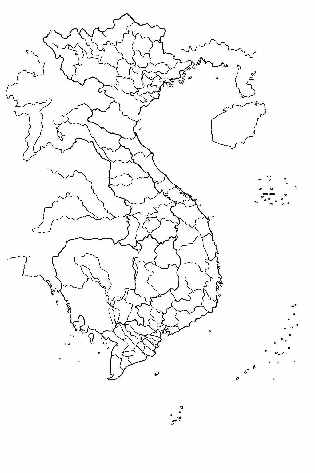 Detailed Vietnam Map