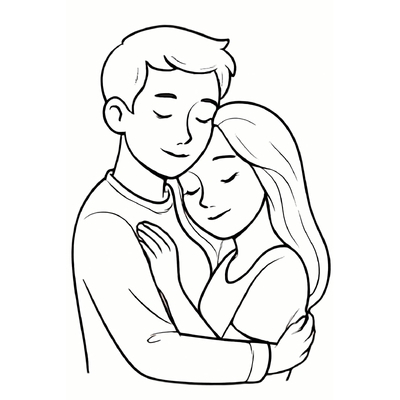 Cute Boy and Girl Coloring Pages 2026 for Kids to Practice Coloring