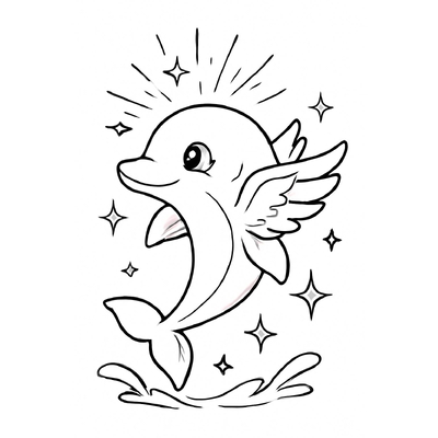 Dolphin Coloring Pages for Kids – Free PDF Download
