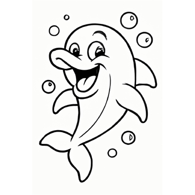 Dolphin Coloring Pages for Kids – Free PDF Download