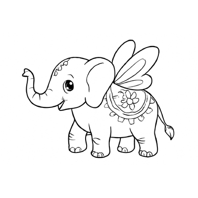 Elephant Coloring Pages for Kids – Printable Elephant Coloring PDF