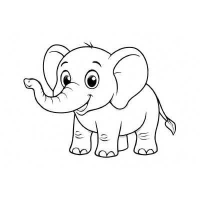 Elephant Coloring Pages for Kids – Printable Elephant Coloring PDF