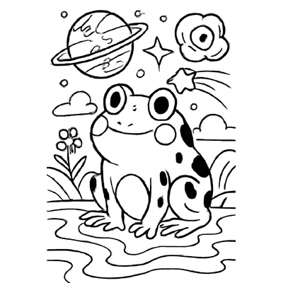 Frog Coloring Pages for Kids – Cute and Fun Frog Pictures