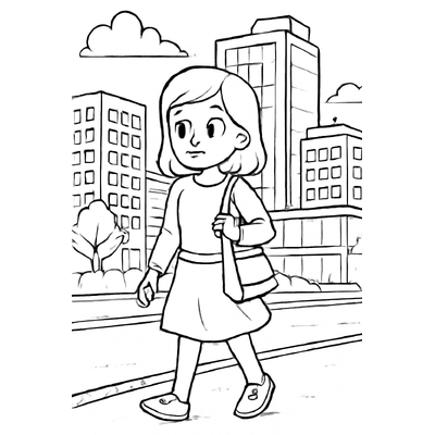 Girl Coloring Pages for Kids – Cute and Adorable Girl Pictures
