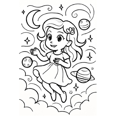 Girl Coloring Pages for Kids – Cute and Adorable Girl Pictures