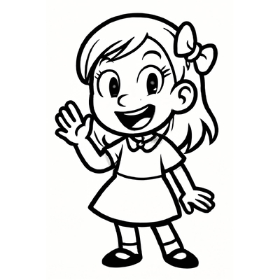 Girl Coloring Pages for Kids – Cute and Adorable Girl Pictures