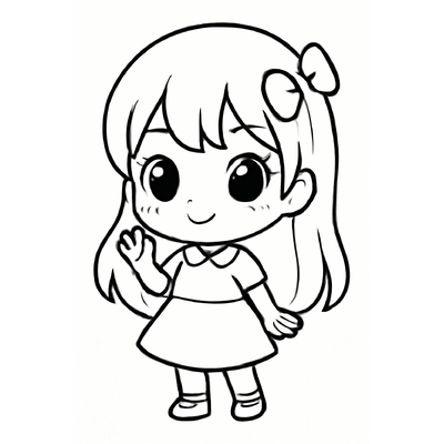 Girl Coloring Pages for Kids – Cute and Adorable Girl Pictures