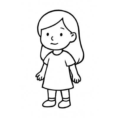 Girl Coloring Pages for Kids – Cute and Adorable Girl Pictures