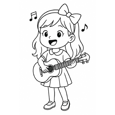 Girl Friend Coloring Pages for Kids – Free PDF Download