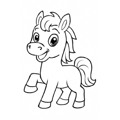 Horse Coloring Pages for Kids – Free PDF Download