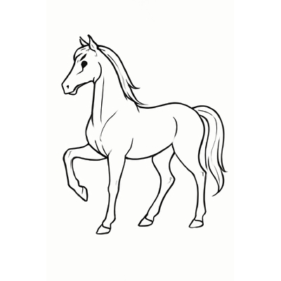 Horse Coloring Pages for Kids – Free PDF Download
