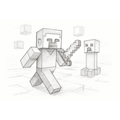 Minecraft Coloring Pages for Kids – Fun and Lively Minecraft Pictures