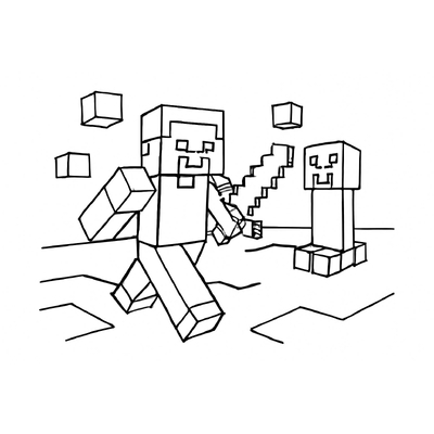 Minecraft Coloring Pages for Kids – Fun and Lively Minecraft Pictures