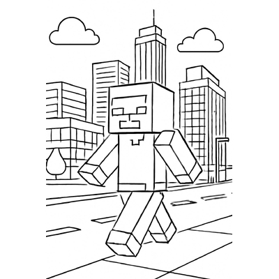 Minecraft Coloring Pages for Kids – Fun and Lively Minecraft Pictures