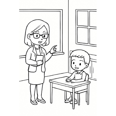 November 20th Coloring Pages for Kids – Teacher’s Day Coloring Pictures