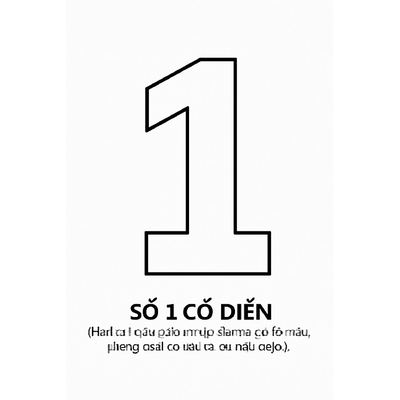 Number 1 Coloring Page for Kids - Free PDF Download