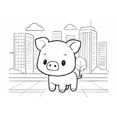 Pig Coloring Pages for Kids – Cute and Fun Piglet Pictures