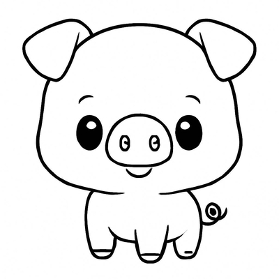 Pig Coloring Pages for Kids – Cute and Fun Piglet Pictures