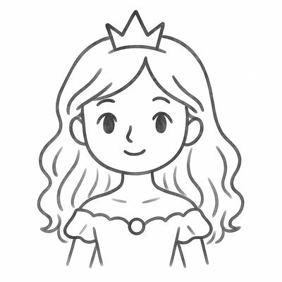 Princess Coloring Pages for Kids – Printable PDF