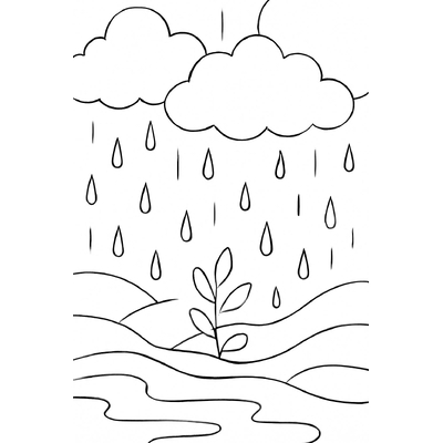 Rainy Day Coloring Pages for Kids – Fun and Playful Pictures