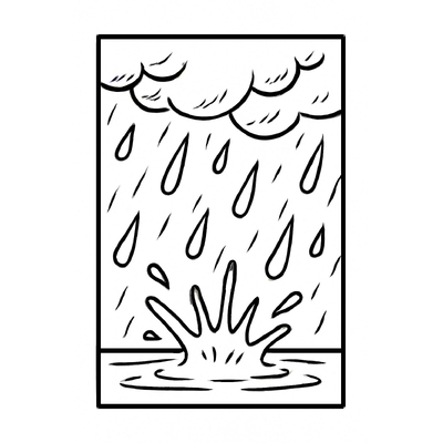 Rainy Day Coloring Pages for Kids – Fun and Playful Pictures