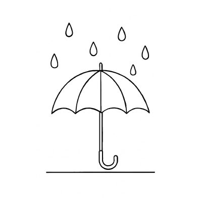 Rainy Day Coloring Pages for Kids – Fun and Playful Pictures
