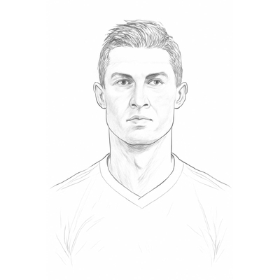 Ronaldo Coloring Page for Kids – Fun and Lively Ronaldo Pictures