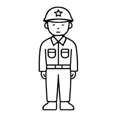 Soldier Marching Coloring Pages for Kids – Easy PDF Download
