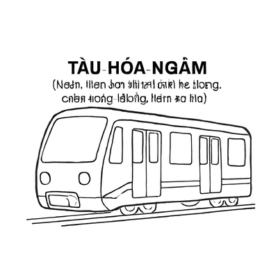 Train Coloring Pages for Kids – Free Download
