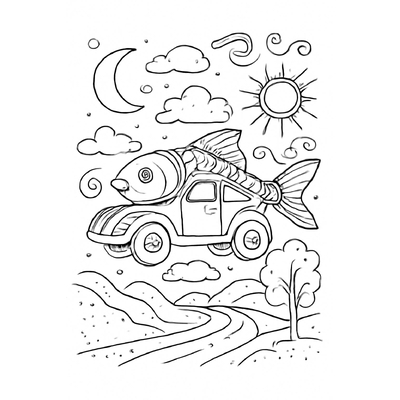 Transportation Coloring Pages for Kids – Road Vehicle Coloring Pictures