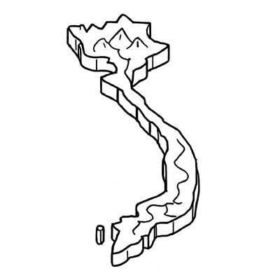 Vietnam Map Coloring Pages for Kids – Beautiful, Easy-to-Download PDF