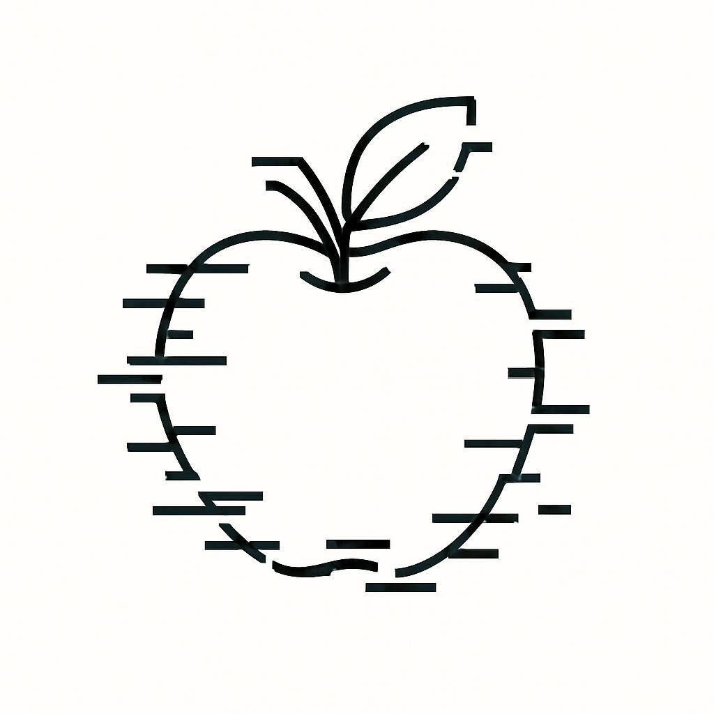 Apple Coloring Pages for Kids – Beautiful Apple Coloring Pictures