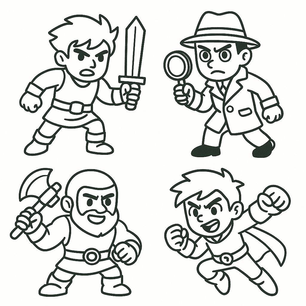 Strong Cartoon Characters