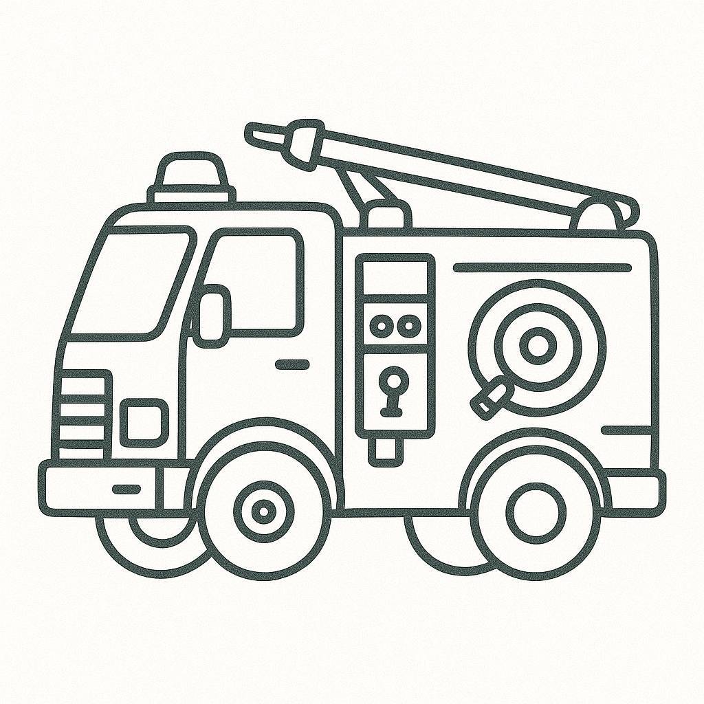 Modern Fire Truck