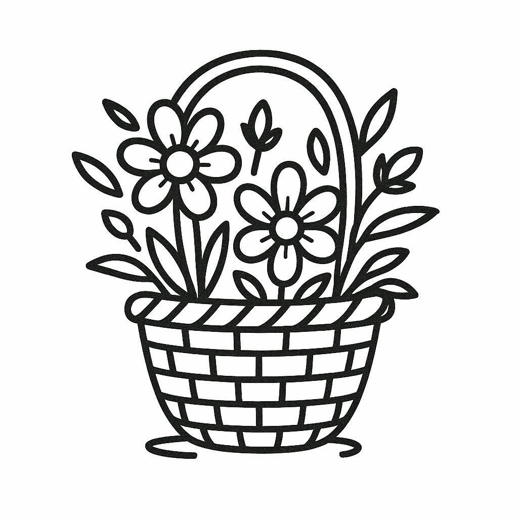 Natural Flower Basket