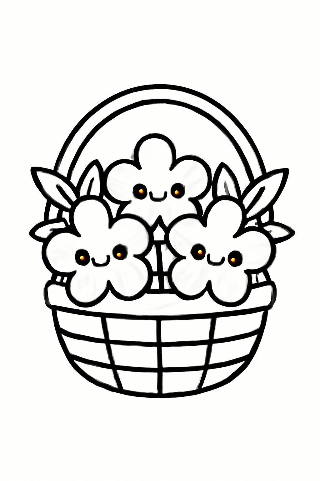 Flower Basket Coloring Pages for Kids – Fun and Creative Coloring Pictures