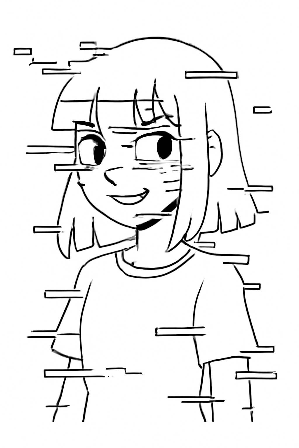 Digital Glitch Girl
