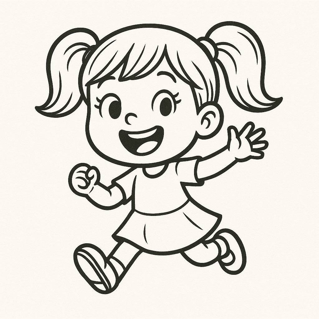 Girl Coloring Pages for Kids – Beautiful Girl Coloring Pictures