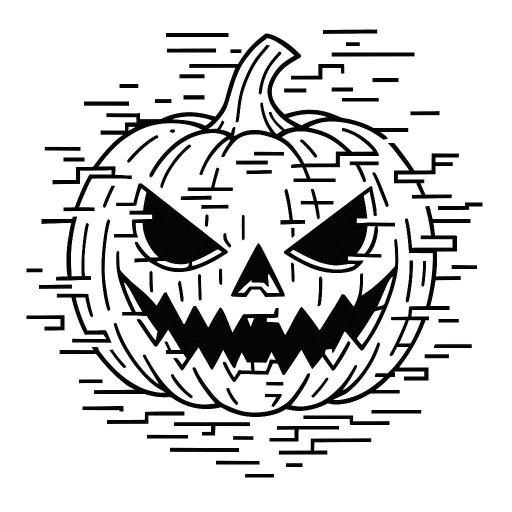 Digital Halloween Glitch