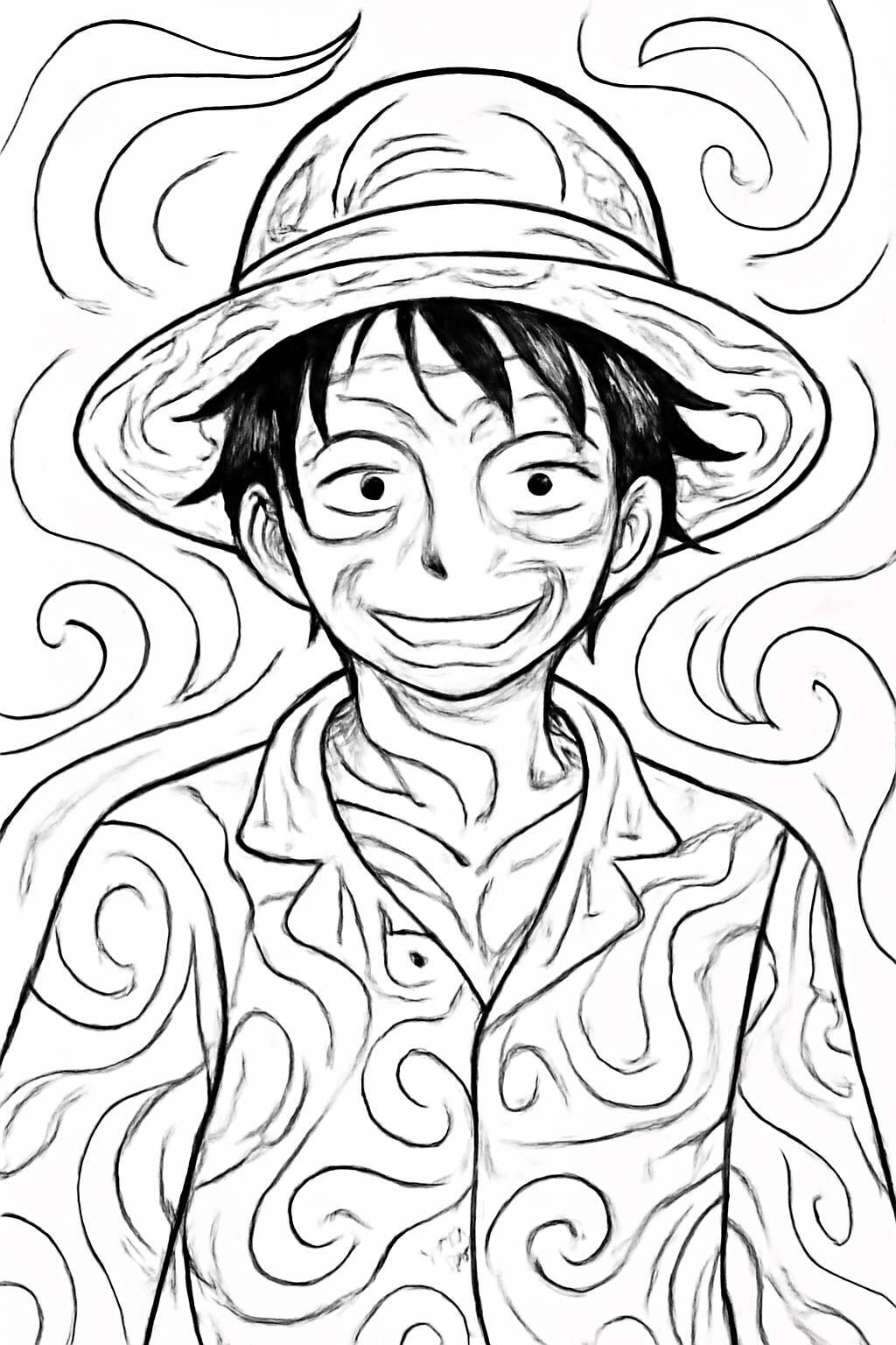 Abstract Artistic Luffy