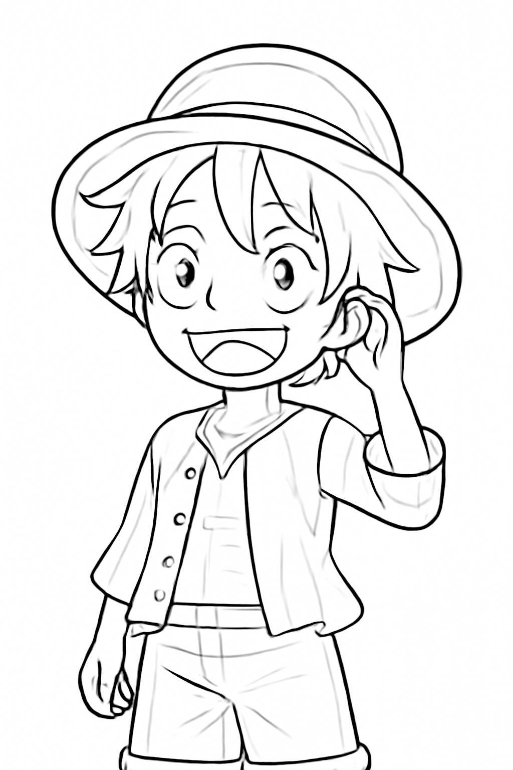 Luffy Coloring Pages for Kids – Cute and Fun Luffy Pictures