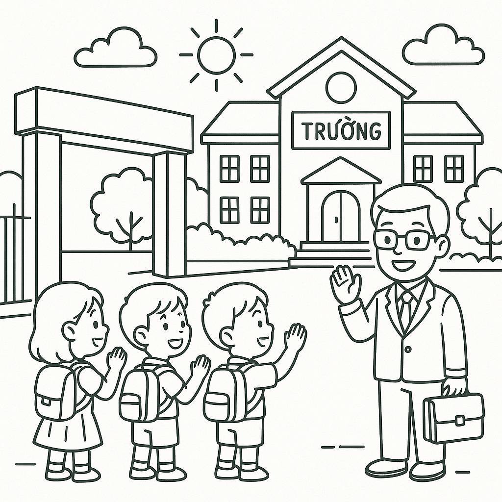 November 20th School Landscape Illustration